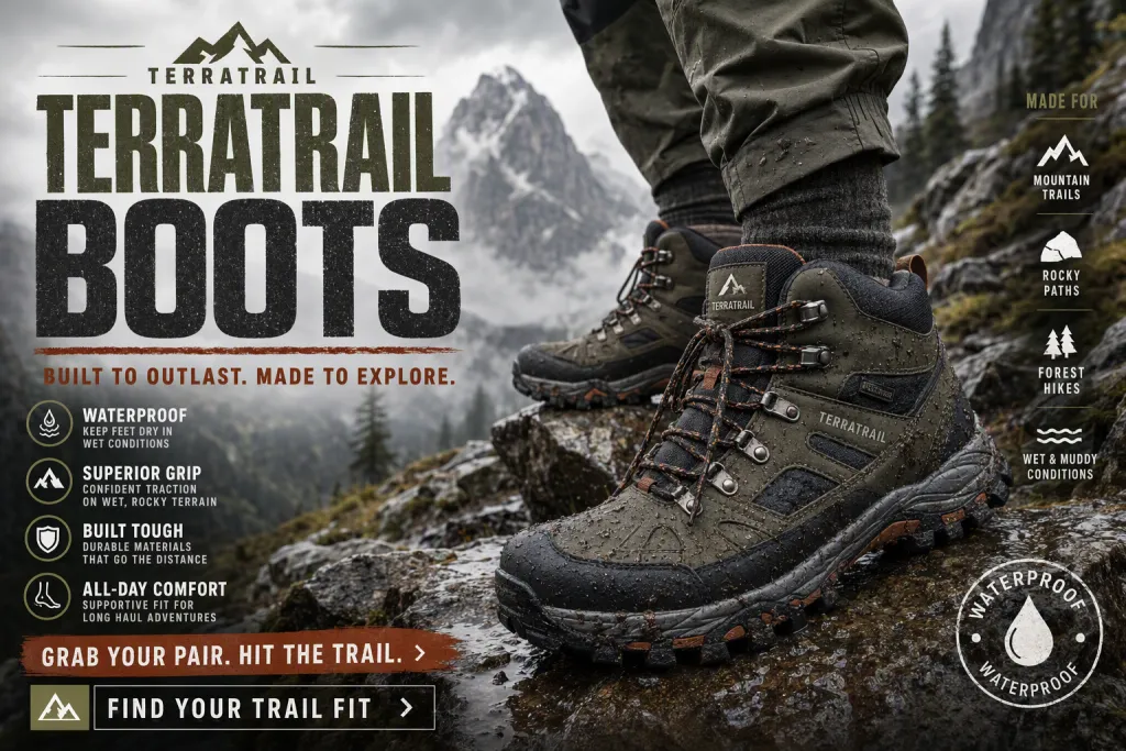 TerraTrail Outdoor Kampanya Ayakkabıları Reklam Besleme Başlığı