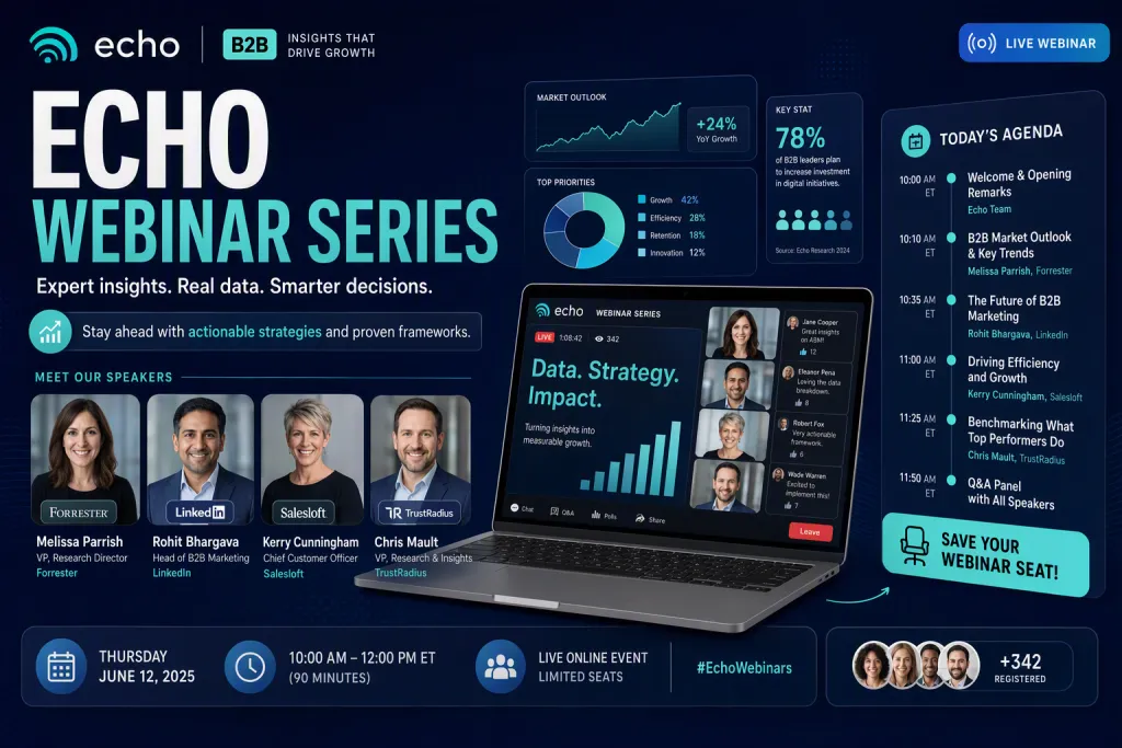 Echo Webinar Series B2B Event LinkedIn Banner