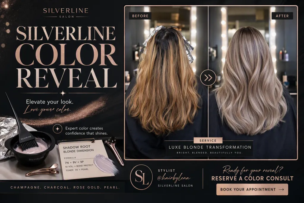 Silverline Salon Hair Color Reveal Bago Pagkatapos Post