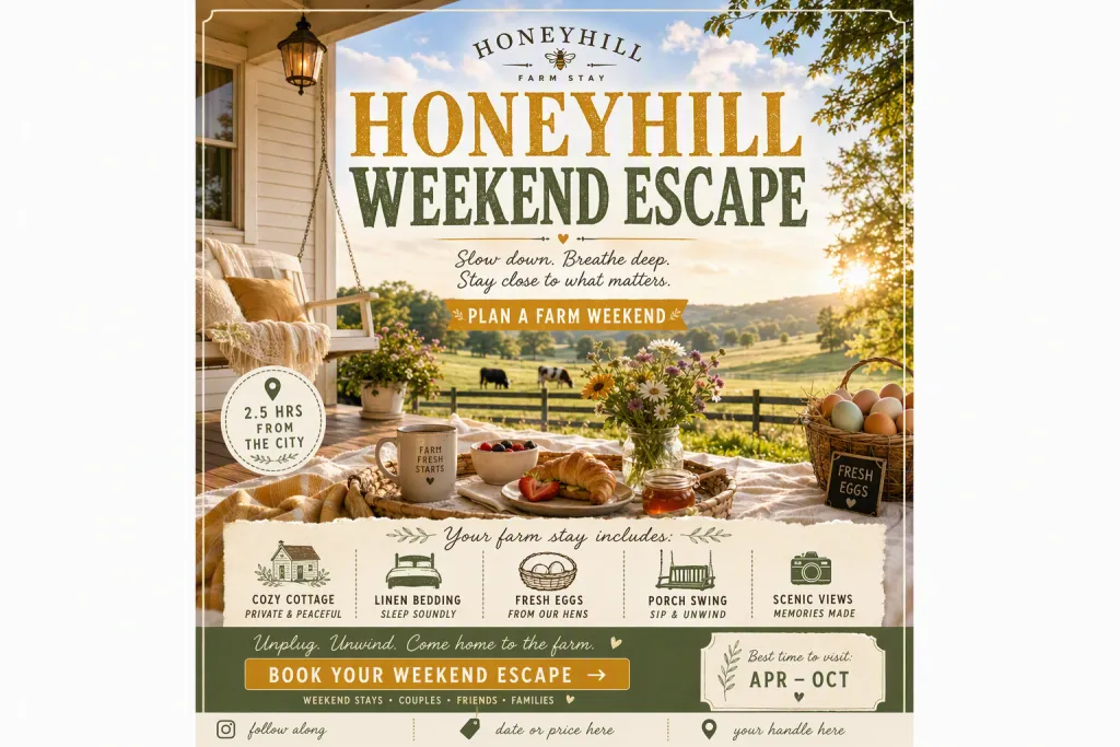 HoneyHill Farm Stay Hafta Sonu Kaçamağı Seyahat Pini