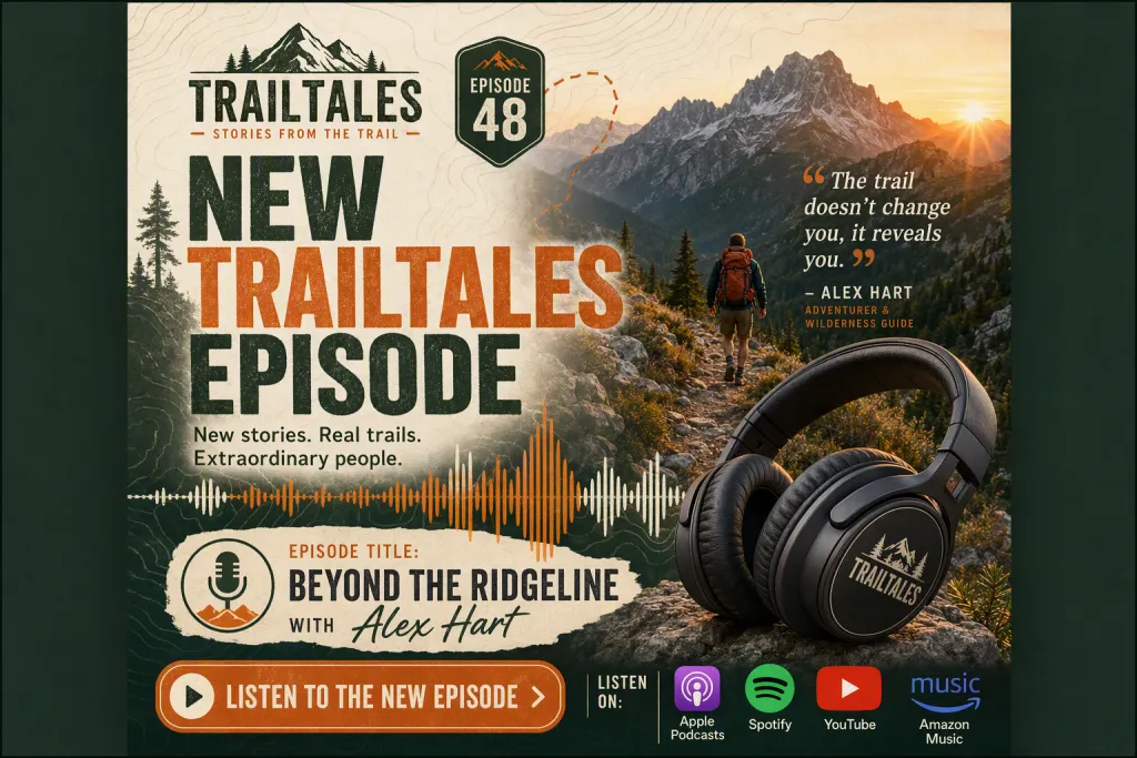 TrailTales 播客新一期音频图封面