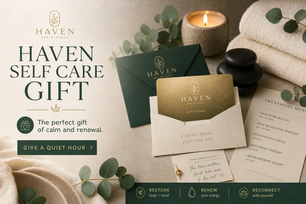 Haven Spa Ritual Kişisel Bakım Hediye Kartı Postası