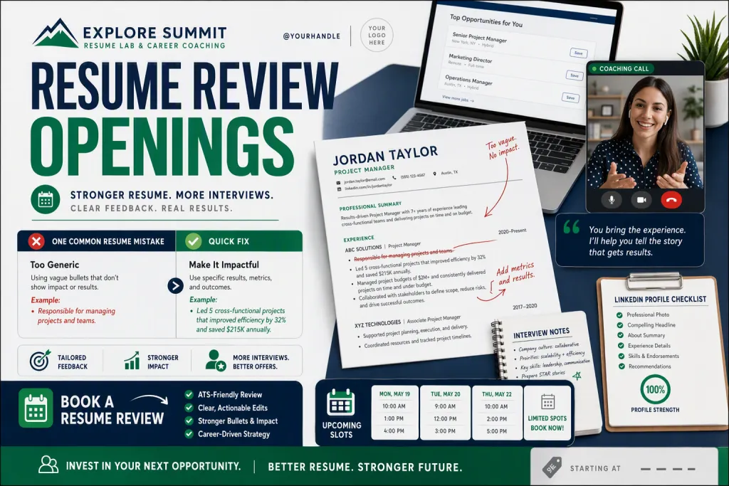 Summit Resume Lab Kariyer Danışmanlığı LinkedIn Paylaşımı
