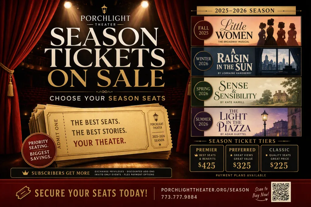PorchLight Theater Saisonkarten-Ankündigung