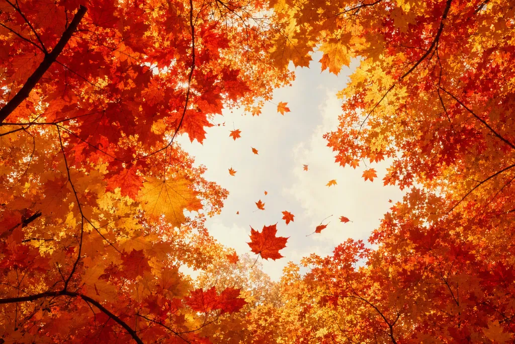 Pendente di Acero d’Autunno Natura Color Graded Still