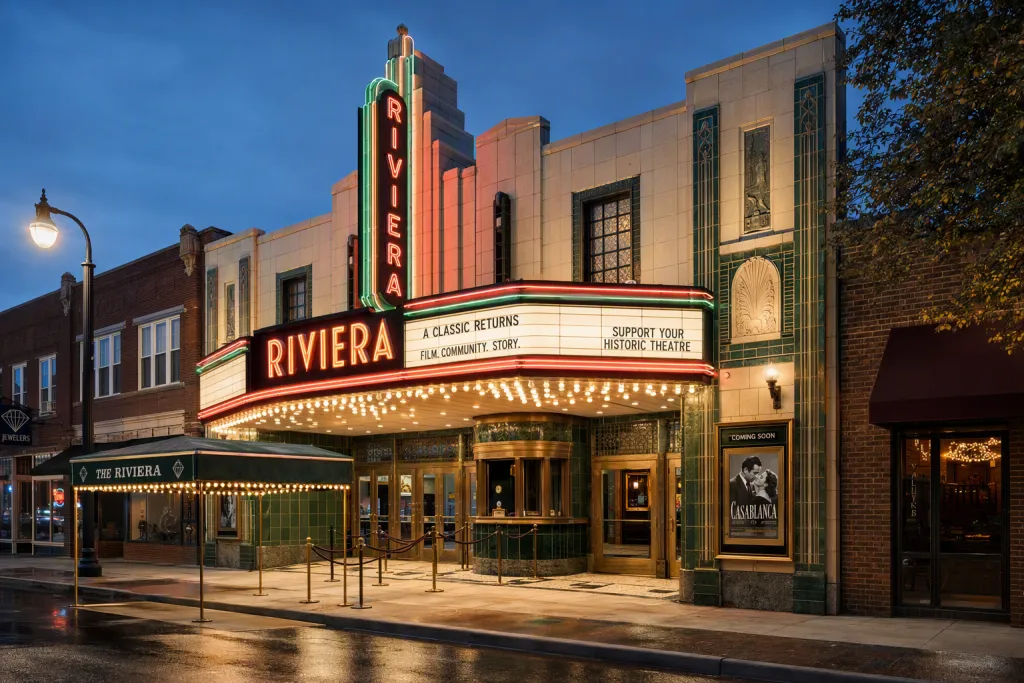 Art Deco Cinema Renovation Cultural Architecture Marquee Streetscape