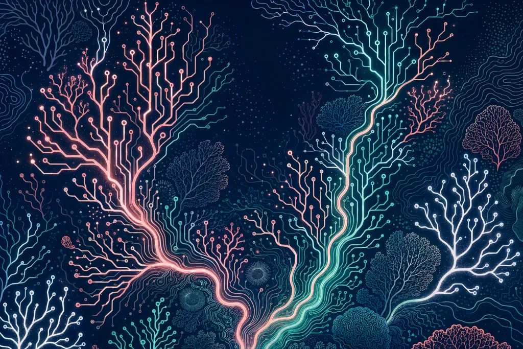 Sistema de Padrão de Circuito de Coral com Traçado Bioelétrico