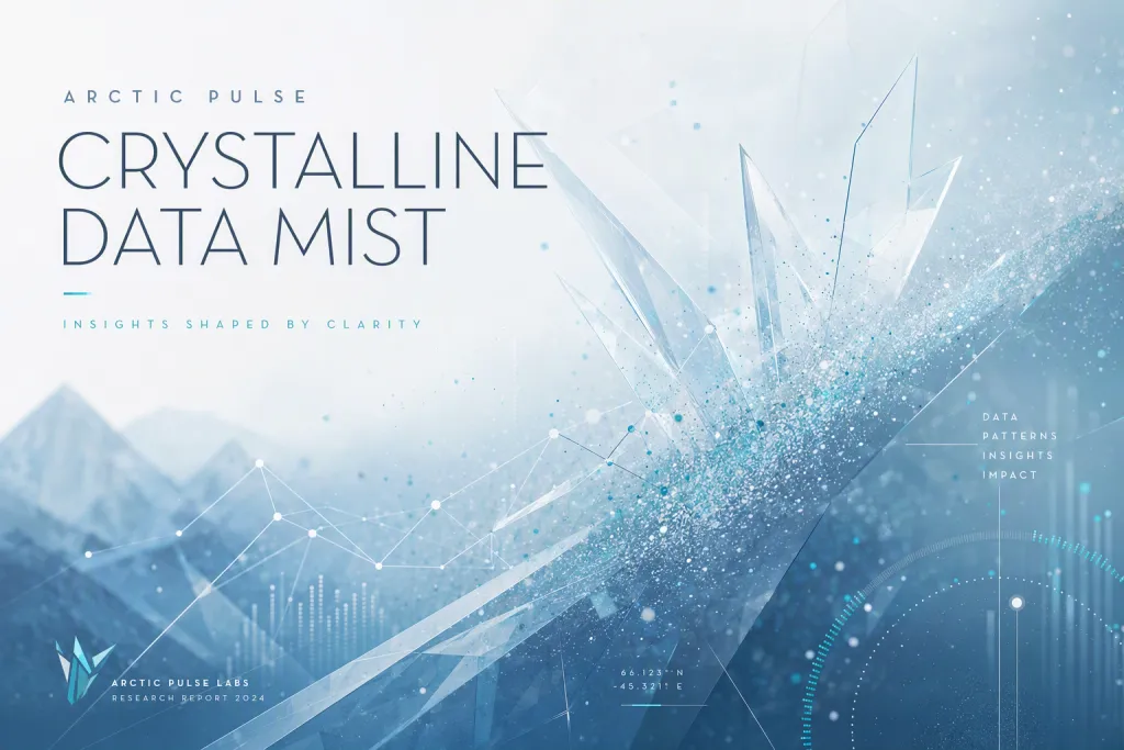 Arctic Pulse Presentasyon Cover Crystalline Data Mist
