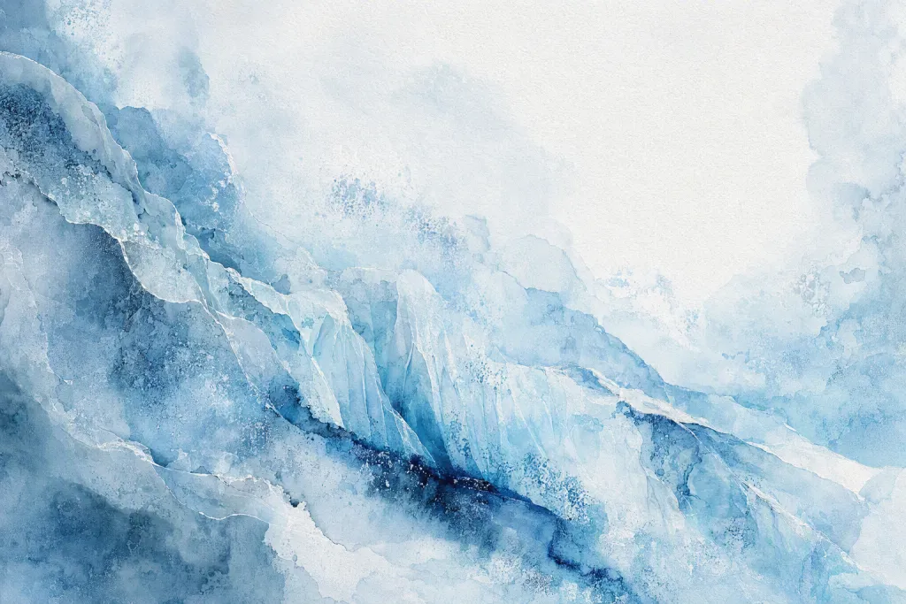 Ink-Glacier-Redaktionshintergrund: gefrorene Wash-Textur