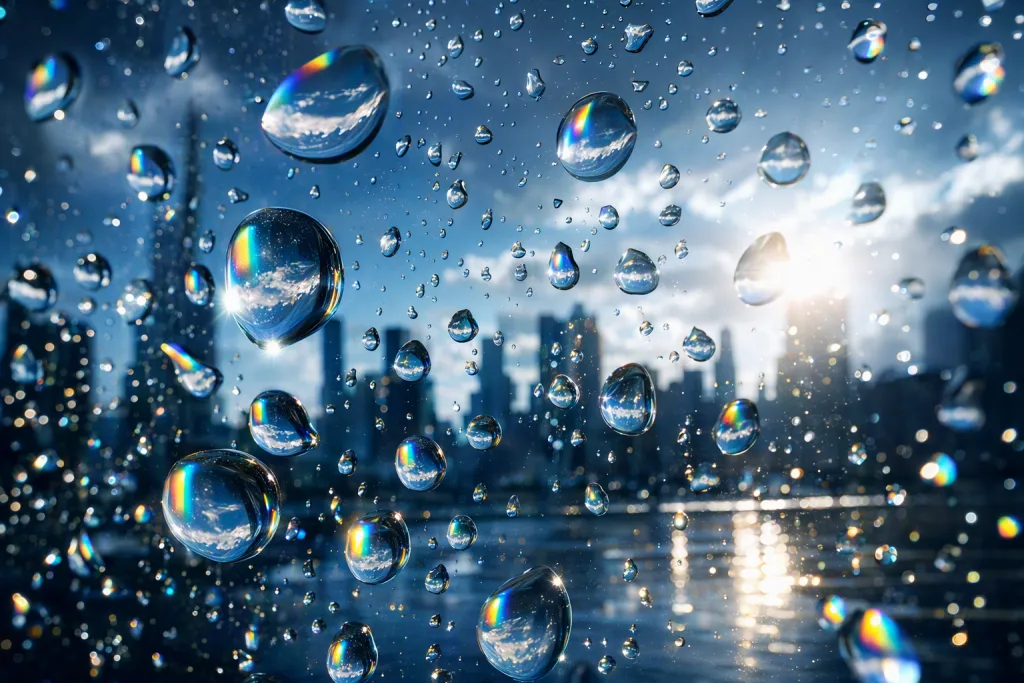Rain Prism Mobile Background Reflective Droplet Spectrum