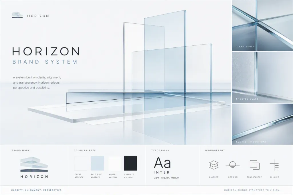 Horizon Glass Marka Sistemi Şeffaf Katmanlı Düzlemler