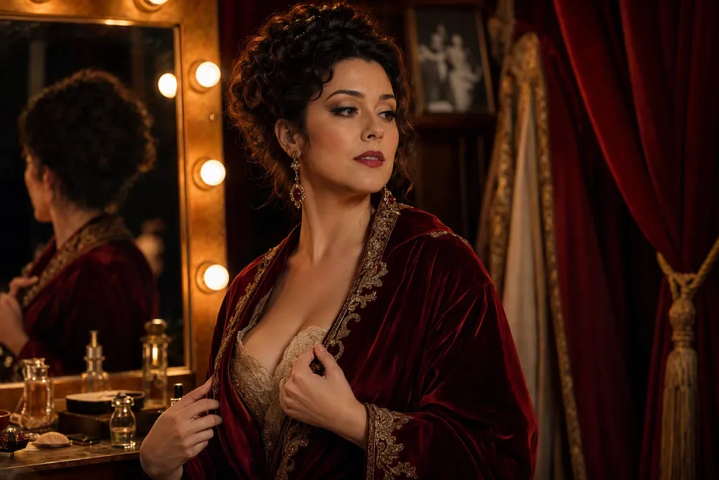 Opera-Performer-Porträt Velvet Backstage