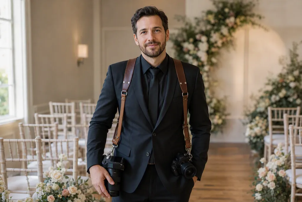 結婚式カメラマン ポートレート カメラハーネス