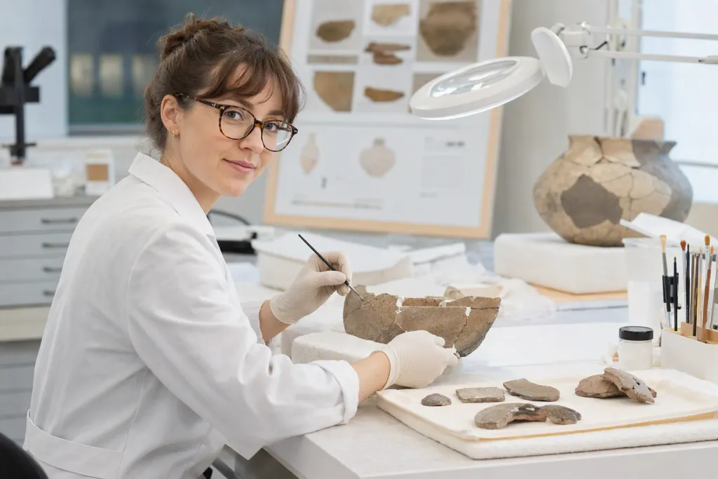 Ceramic Restorer Portrait Museum Lab