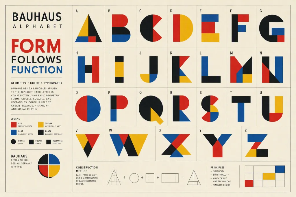Bauhaus-Color-Block-Alphabet-Typografie-Raster