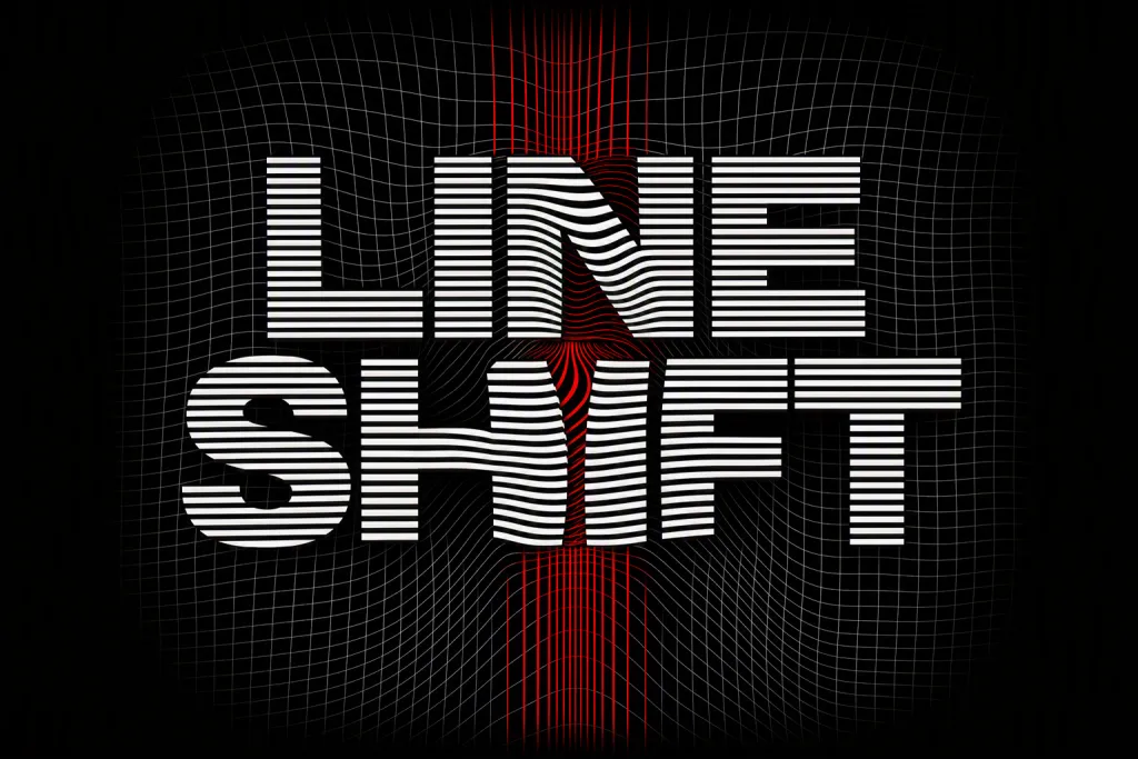 Optical Stripe Type Typography Illusion Sheet