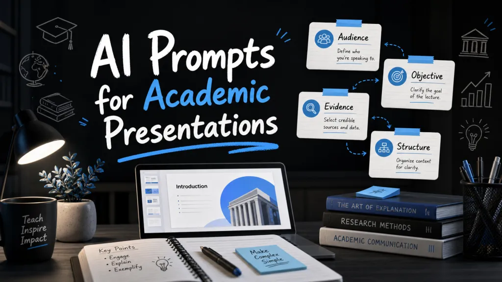 Prompts de IA para Palestras Acadêmicas e Apresentações em Sala de Aula