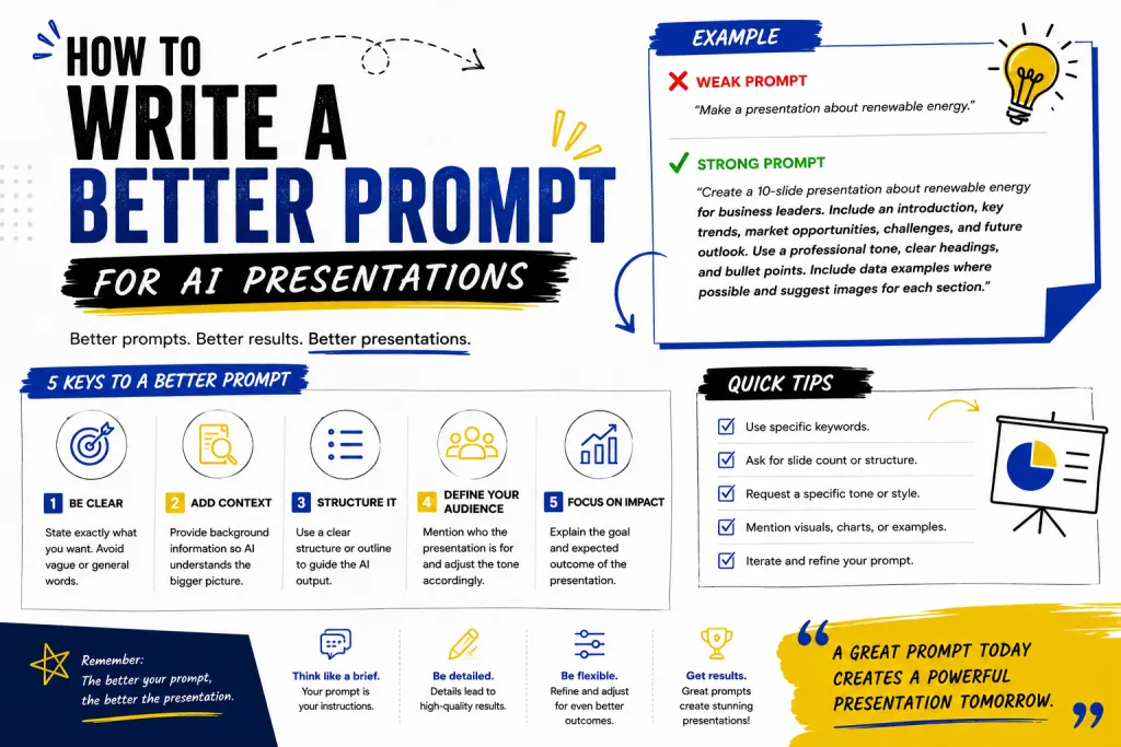 Como Escrever um Prompt Melhor para Apresentações com IA