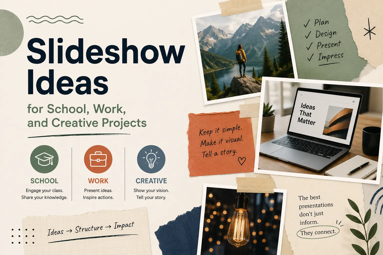 Slideshow Ideas for School, Work, and Creative Projects