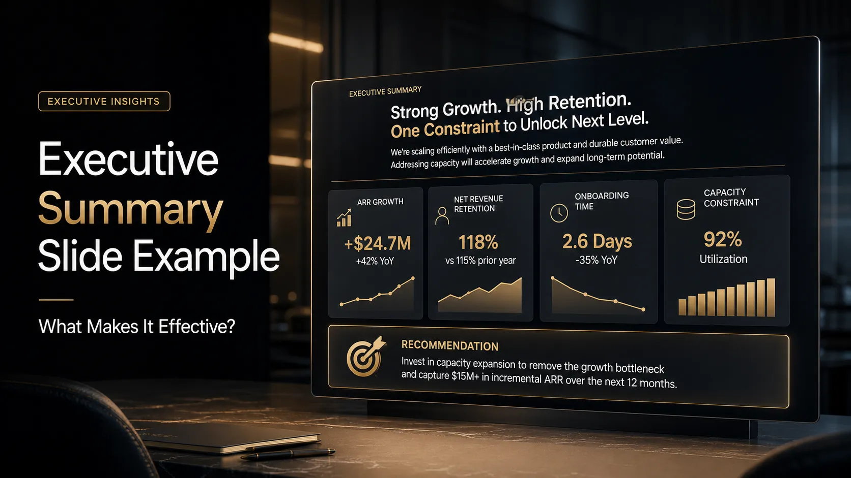 Executive Summary Slide Example: What Makes It Effective?
