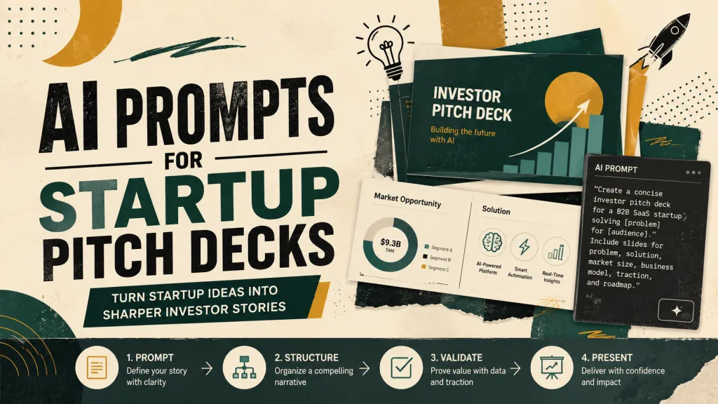 Prompts de IA para Pitch Decks de Startups