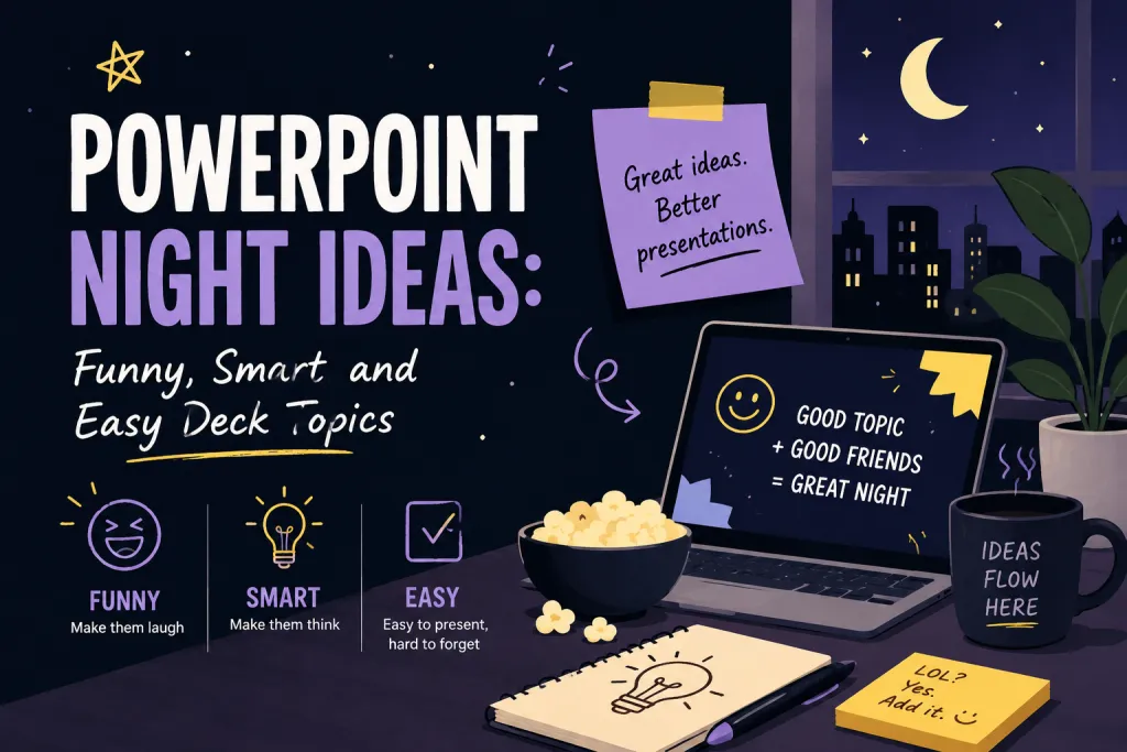 Ý tưởng đêm PowerPoint: Các chủ đề vui nhộn, thông minh và dễ dàng