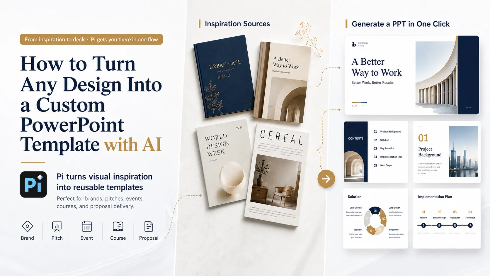 How to Create a Custom PowerPoint Template from Any Design with AI
