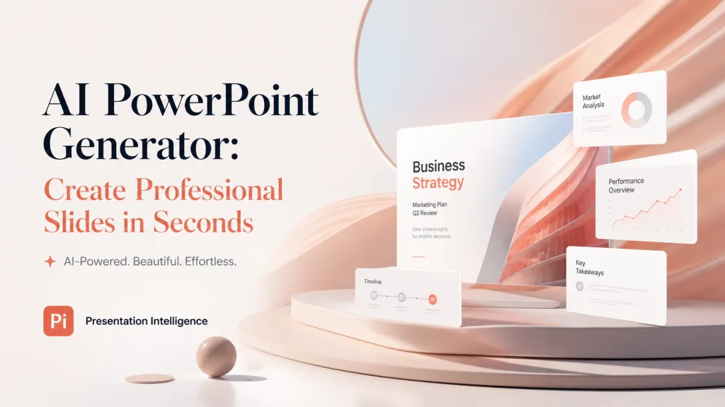 Gerador de PowerPoint com IA: crie slides profissionais em segundos