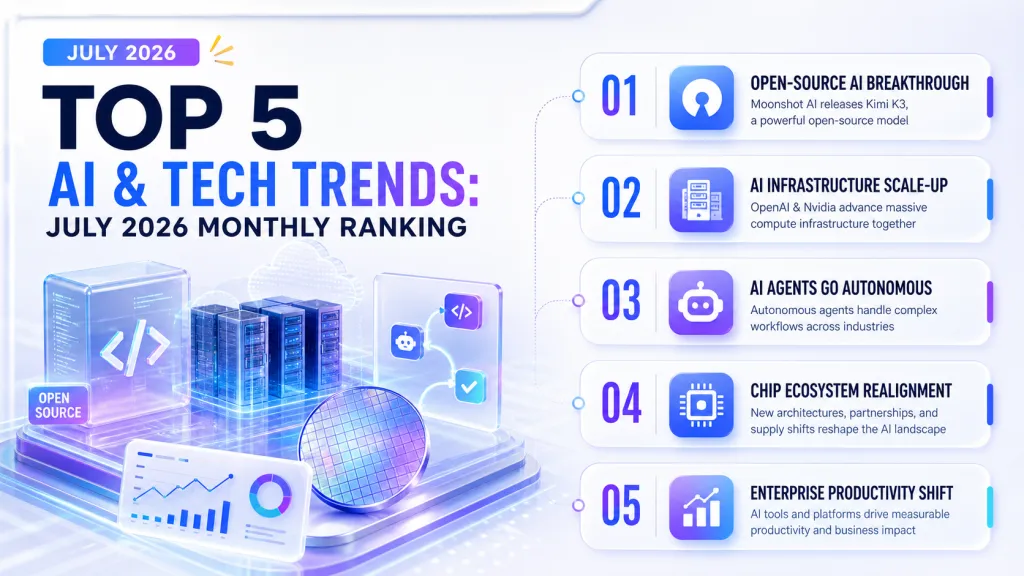 Top 5 AI & Tech Trends: July 2026 Monthly Ranking