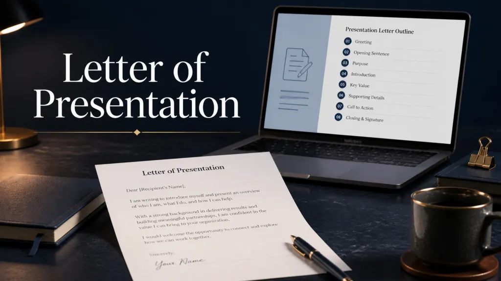 how to write a letter of presentation