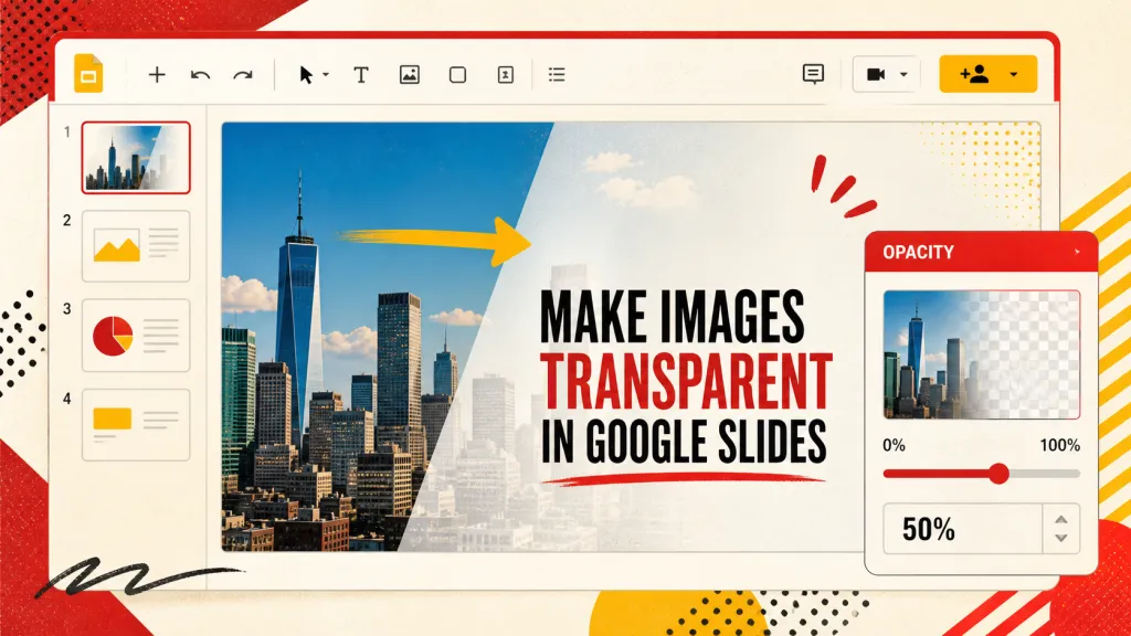 cách làm cho hình ảnh trong google slides trở nên trong suốt
