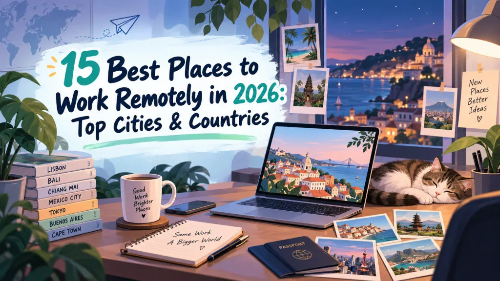 15 Best Places to Work Remotely in 2026 (Top Hubs)