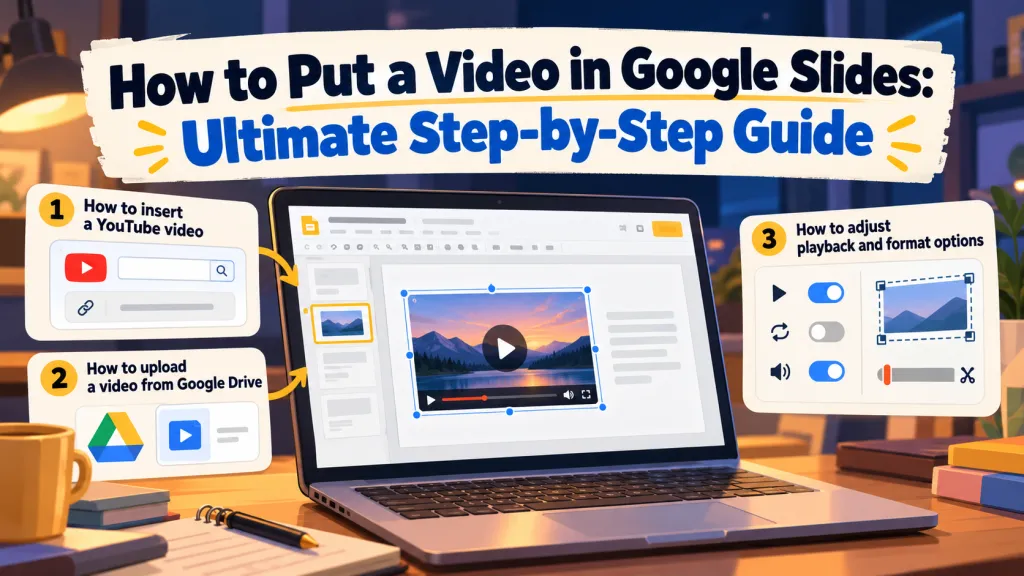 Google Slides में वीडियो कैसे डालें: अंतिम चरण-दर-चरण मार्गदर्शिका