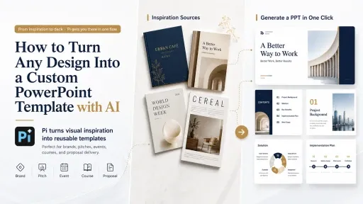 So erstellen Sie mit KI aus jedem Design eine benutzerdefinierte PowerPoint-Vorlage