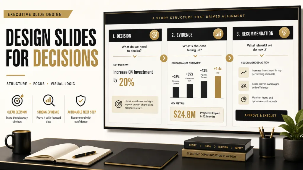 How to Design Executive Slides: Structure, Focus & Visual Logic