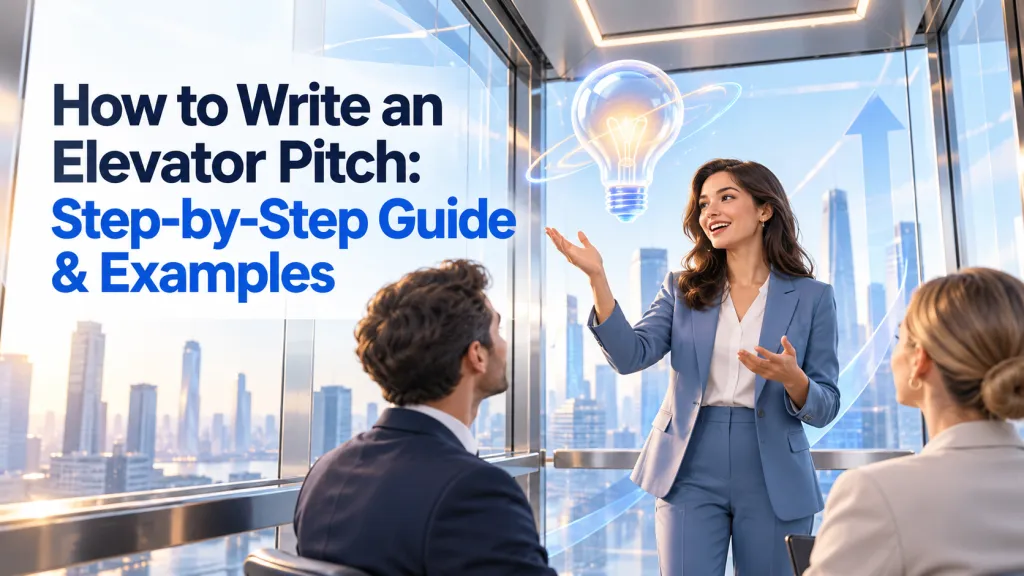 How to Write an Elevator Pitch: Step-by-Step Guide & Examples